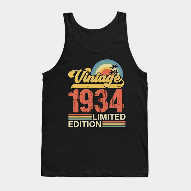 Retro vintage 1934 limited edition Tank Top by Crafty Pirate 